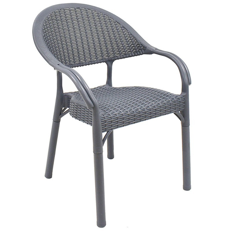 Silla de exterior Gris PALIKA