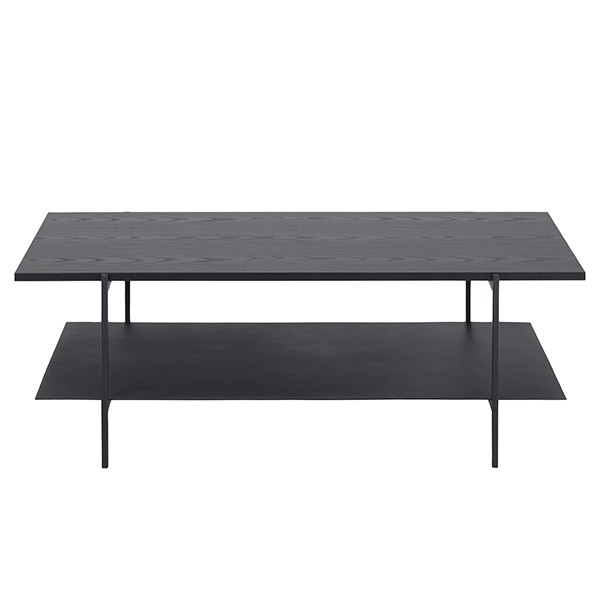 Mesa de centro SANAYI - madera y metal Negro