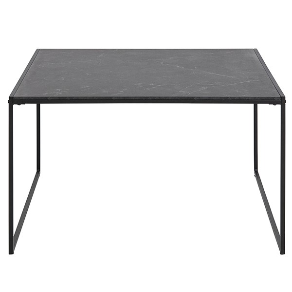 Mesa de centro KOKUA 80x80 - melamina y metal Negro