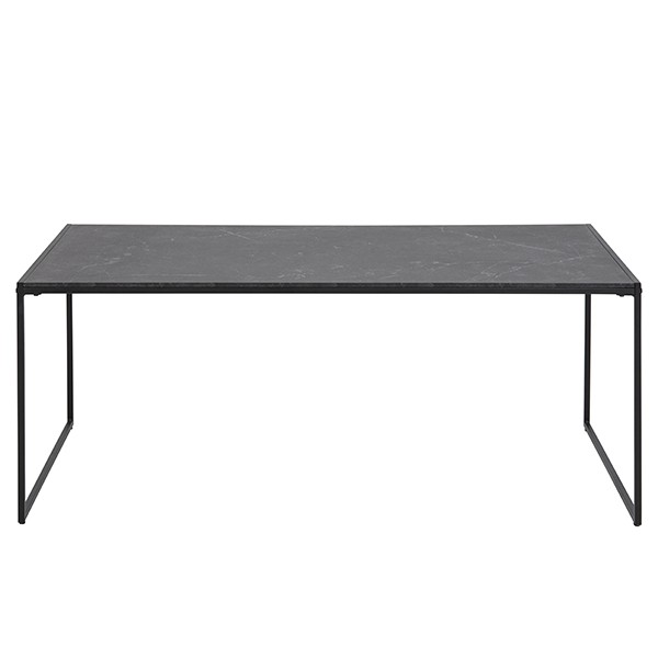 Mesa de centro KOKUA 120x60 - melamina y metal Negro