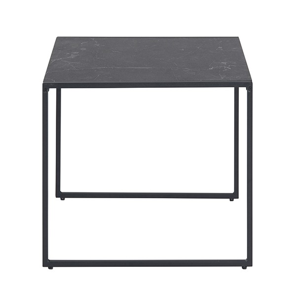 Mesa auxiliar KOKUA 50x50 - melamina y metal Negro