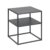 Mesa auxiliar MAHAIA 45×40 – metal Negro