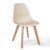 Silla de comedor Beige SUPER WOOD