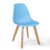 Silla de comedor Azul celeste SUPER WOOD