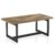 Mesa de centro HONEY 123×60 – madera Fresno – metal Negro