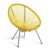 Silla de exterior Amarillo PE ACAPULCO MÉXICO ROUND Style