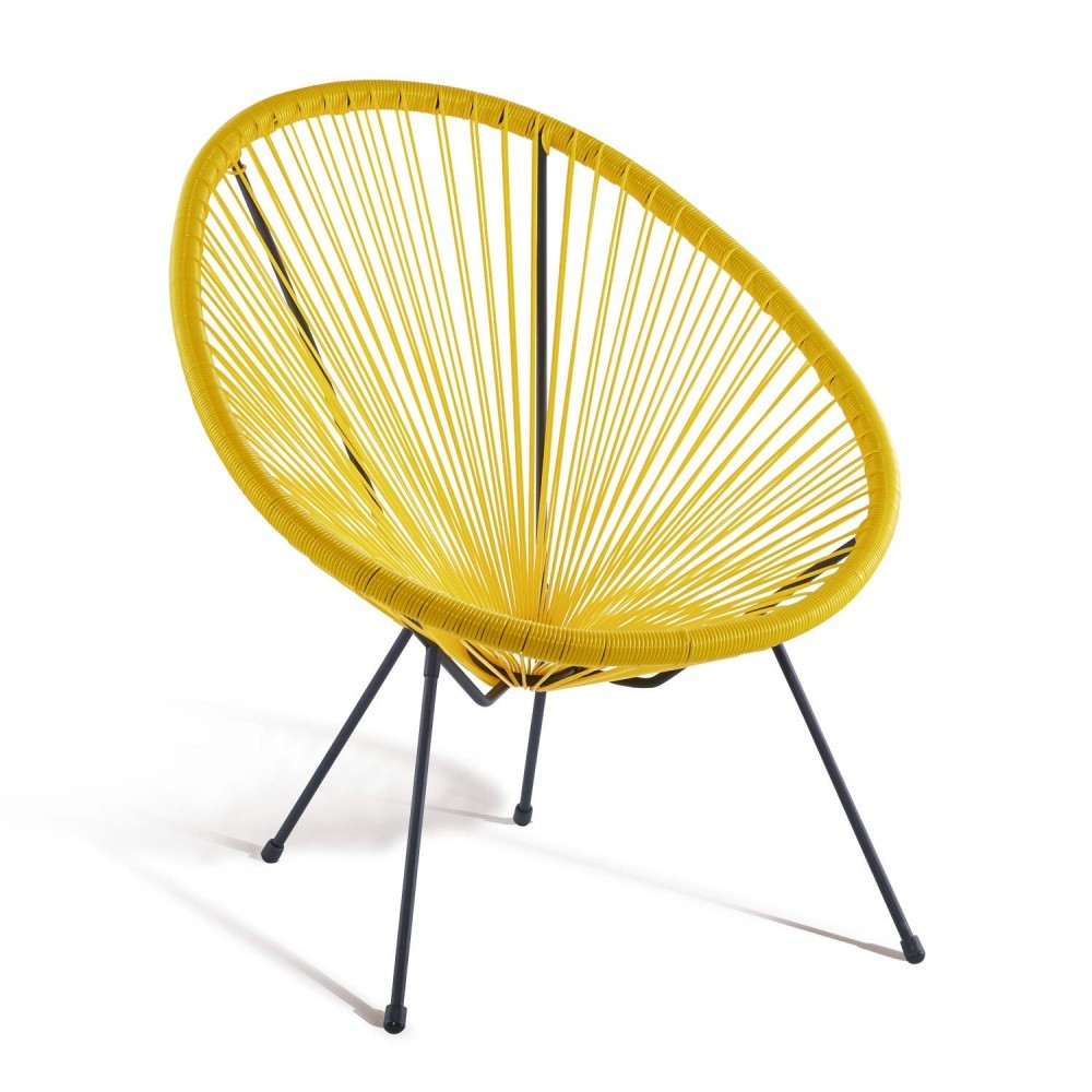 Silla de exterior Amarillo PE ACAPULCO MÉXICO ROUND Style