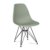 Silla de comedor Verde menta TOW METAL BLACK