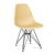 Silla de comedor Beige TOW METAL BLACK