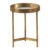 Mesa auxiliar HOLLY – metal Dorado – cristal