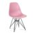 Silla de comedor Rosa TOW METAL BLACK