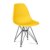 Silla de comedor Amarillo TOW METAL BLACK