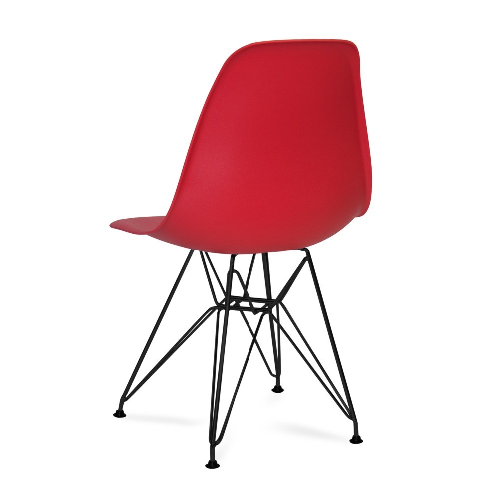 Silla de comedor Rojo TOW METAL BLACK