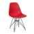 Silla de comedor Rojo TOW METAL BLACK