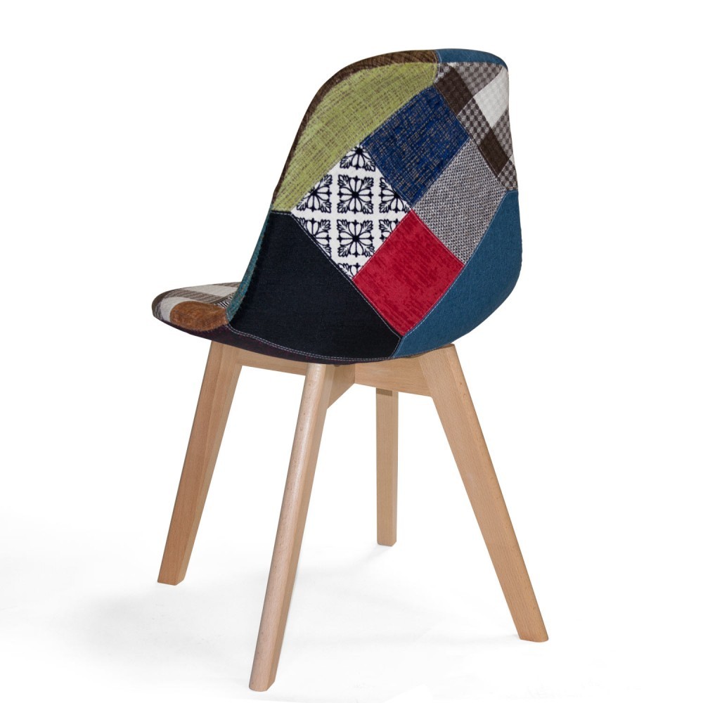 Silla de comedor Patchwork SUPER WOOD