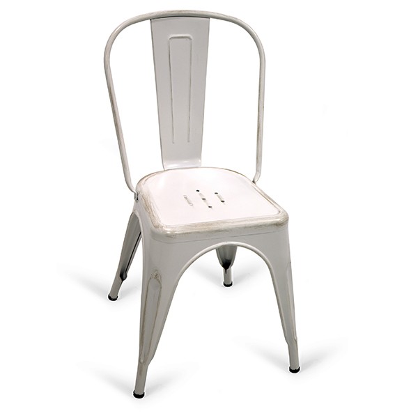 Silla de comedor Blanco VINTAGE GOLD A TOLIX Style