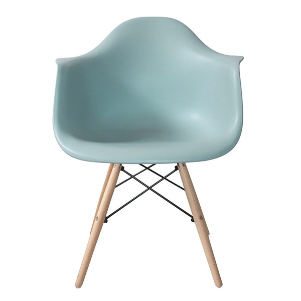 Silla de comedor Verde menta TOW WOOD ARMS