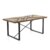 Mesa de comedor ENYA 180×90 – madera Abeto – metal Negro
