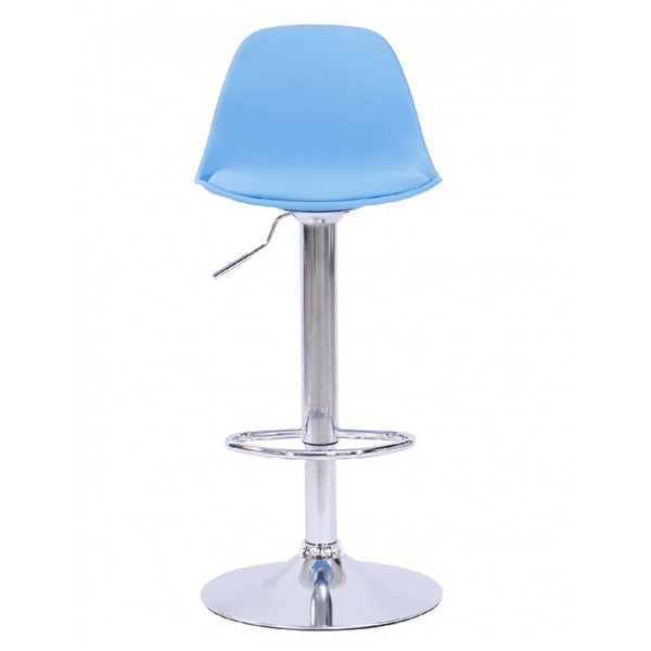 Taburete regulable ORLANDO FLAK - polipiel Azul