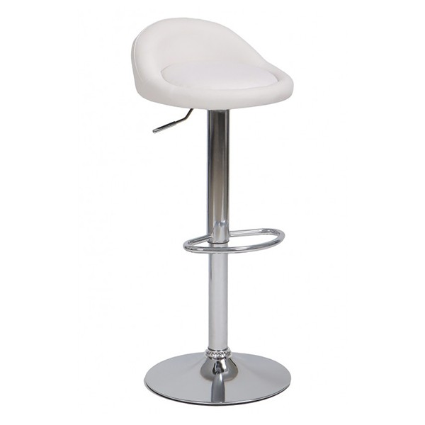 Taburete regulable COHEN – similpiel Blanco Taburete regulable COHEN – similpiel Blanco