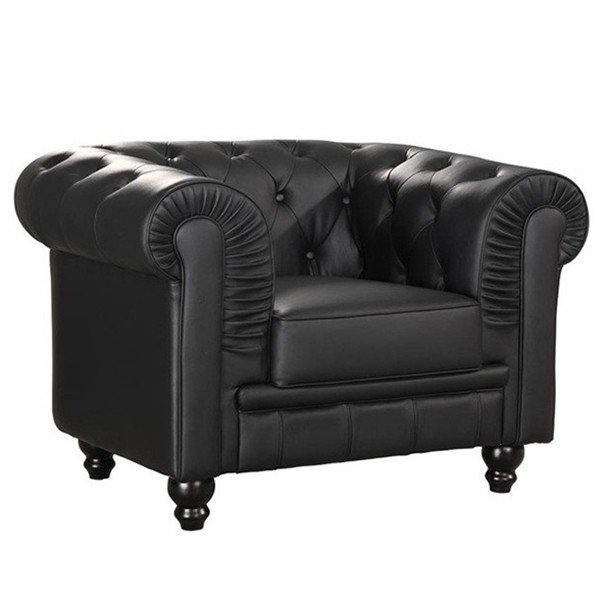 Sillón CHESTER – 1 plaza – similpiel Negro Sillón CHESTER – 1 plaza – similpiel Negro