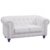 Sofá CHESTER – 2 plazas – similpiel Blanca