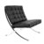 Sillón BARCELONA – piel Negra