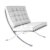 Sillón BARCELONA – piel Blanca