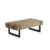 Mesa de centro FURTH 120×60 – madera de abeto Natural – metal Negro