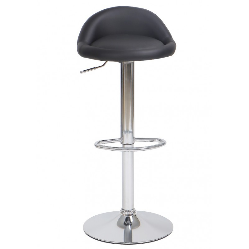 Taburete regulable COHEN - similpiel Negro