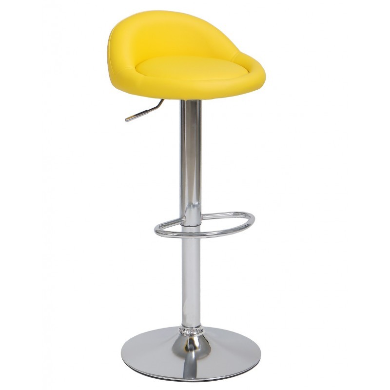 Taburete regulable COHEN – similpiel Amarillo Taburete regulable COHEN – similpiel Amarillo