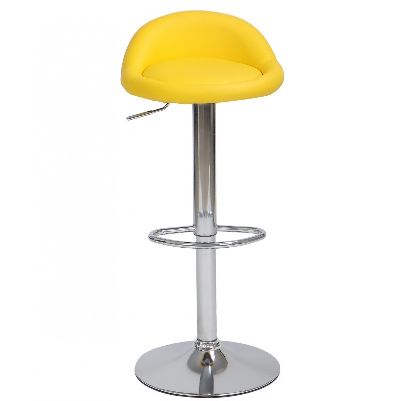 Taburete regulable COHEN - similpiel Amarillo