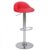 Taburete regulable COHEN – similpiel Rojo