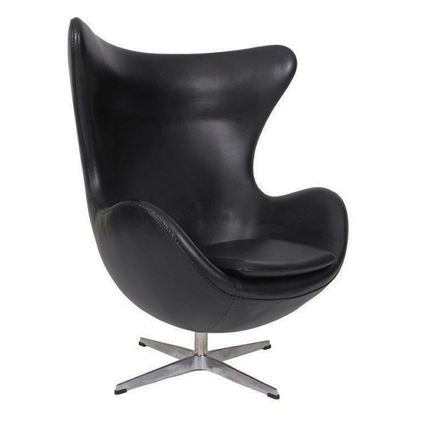 Sillón EGG – similpiel Negro – ARNE JACOBSEN Style Sillón EGG – similpiel Negro – ARNE JACOBSEN Style