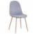 Silla de comedor Gris DONA VELVET