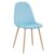 Silla de comedor Azul claro DONA VELVET
