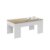 Mesa de centro elevable WILLOW 100X50 – melamina Roble y Blanca