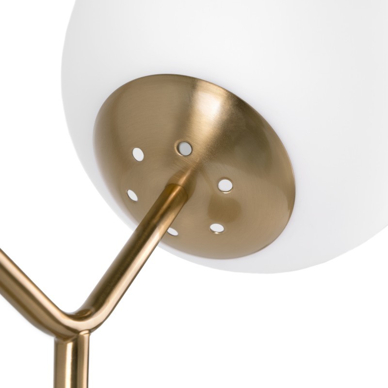 Lámpara de sobremesa DAIRESEL - metal Dorado - cristal