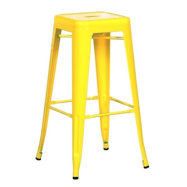 Taburete alto TOLIX H76 Style – metal Amarillo