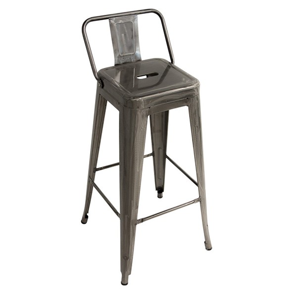Taburete alto SQUARE TOLIX H77 Style – metal Natural