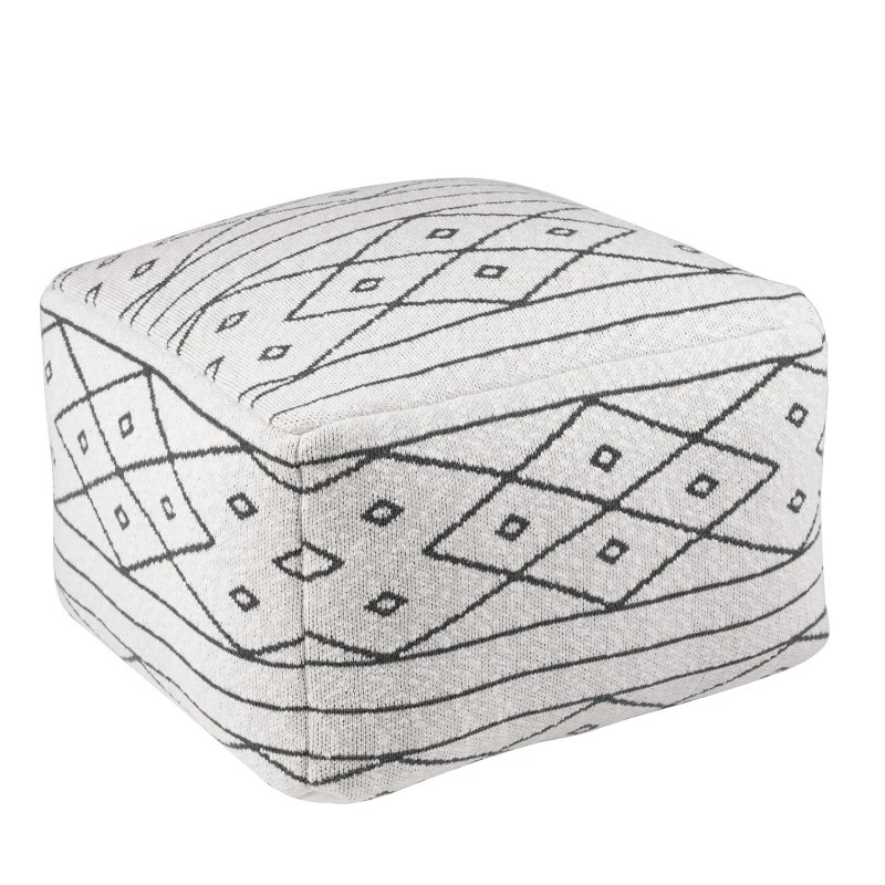 Puff MOND – tejido Blanco y Negro