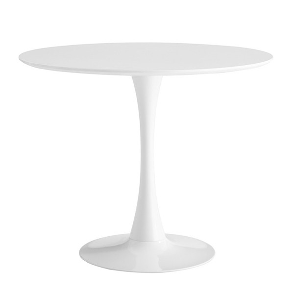 Mesa TULIP 90 – melamina y metal Blanco – EERO SAARINEN Style