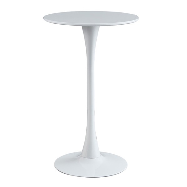 Mesa alta TULIP H100 – melamina y metal Blanco – EERO SAARINEN Style