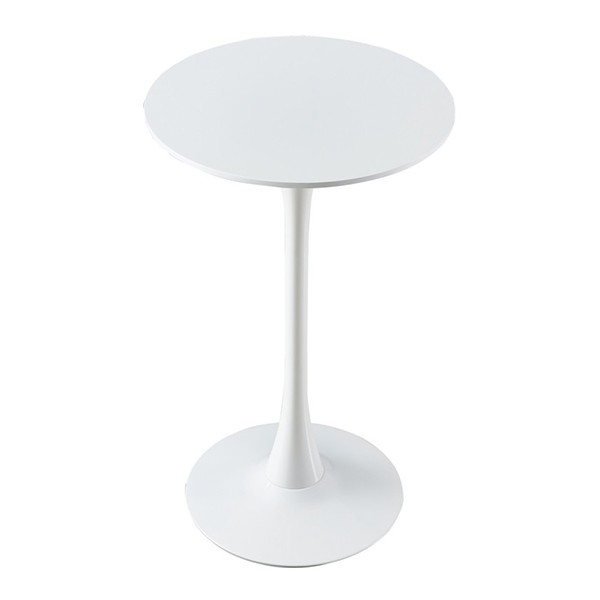Mesa alta TULIP H100 - melamina y metal Blanco - EERO SAARINEN Style