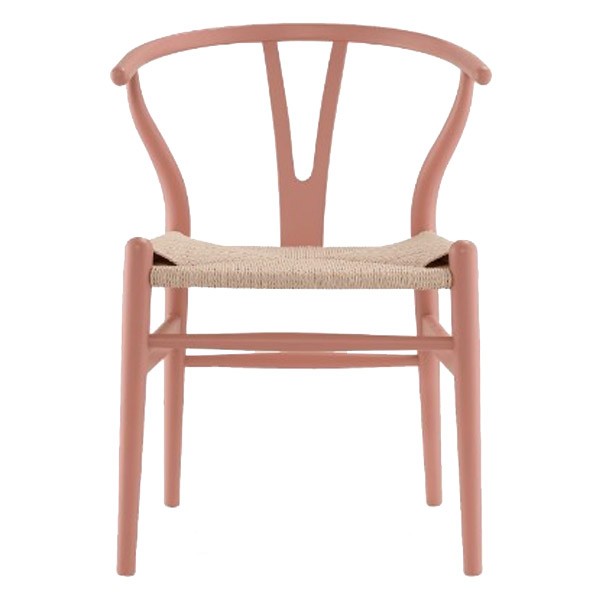 Silla de comedor Rosa WISHBONE COLORS CH24 Style Silla de comedor Rosa WISHBONE COLORS CH24 Style