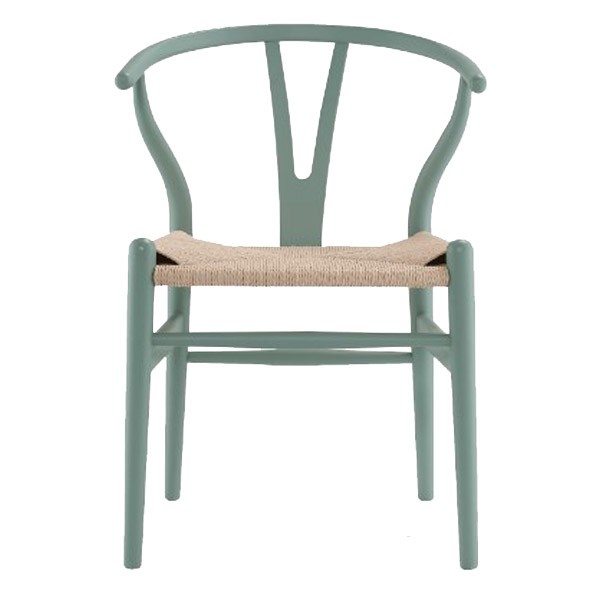 Silla de comedor Verde menta WISHBONE COLORS CH24 Style