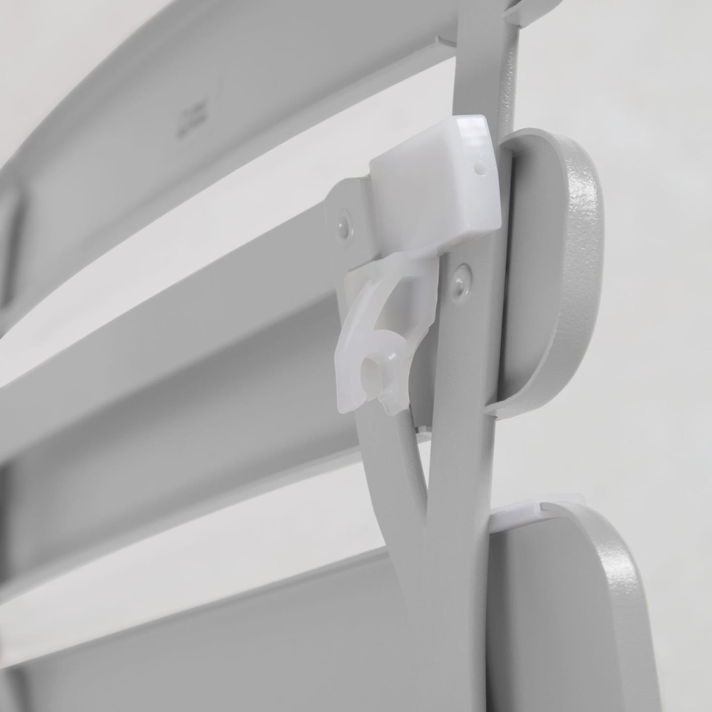 Conjunto 2 sillas + mesa redonda 61 SPRING - metal Gris