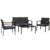 Pack de 2 sillones + sofá + mesa centro AMR