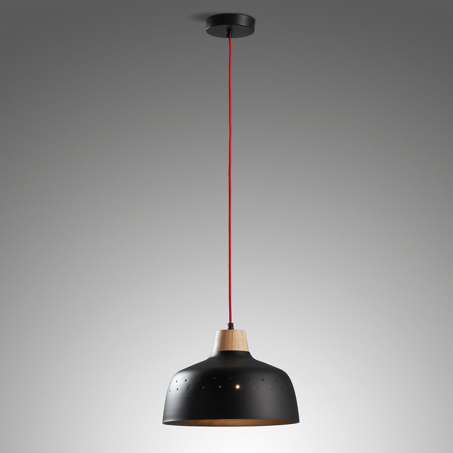 Lampara de techo BLOG en metal negro