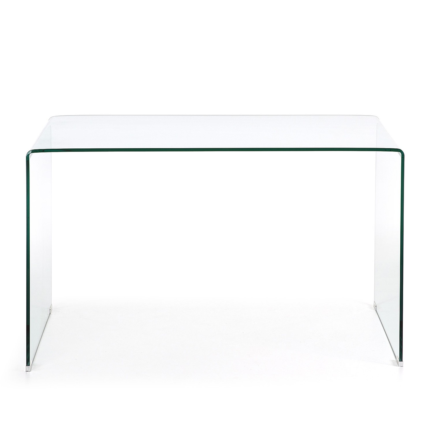 Mesa escritorio de diseño BURANO GLASS 125x70 - Cristal transparente